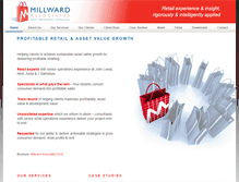 Tablet Screenshot of millwardassociates.com